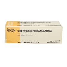 AMERICAN, Cheese, Block, White, GFS, 6-5 lb 