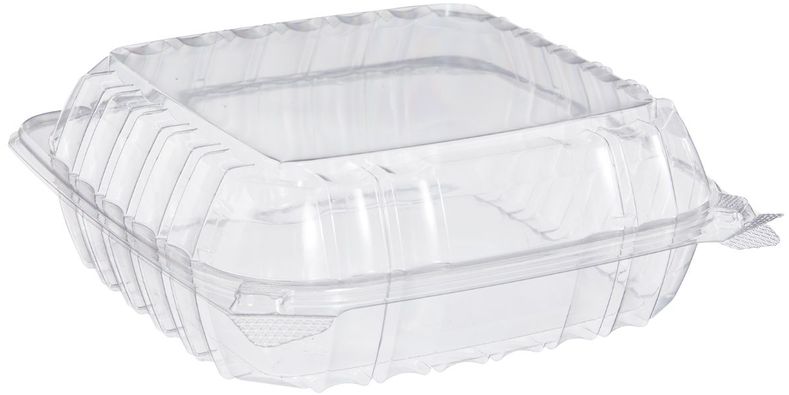 TO GO, Cont., 1Comp Plastic, Clear, (C95PST1), Hinged-Lid,  9.3"x 8.8"x 3", Dart, 200 ct /-cs