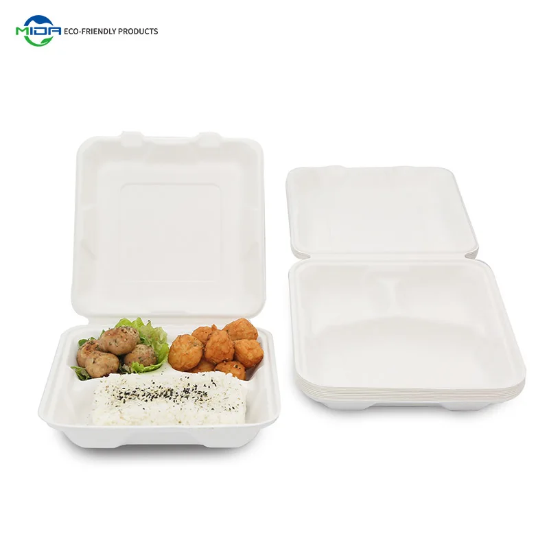 TO GO, Cont., 3 Comp, PAPER, Item #3DP, Hinged-Lid, Dart, 200 ct /-cs