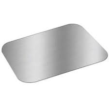 TO GO, Lid, Oblong 2.25 lb, Silver/ White Laminated, VB0788, Victoria Bay, 500 ct /-CS
