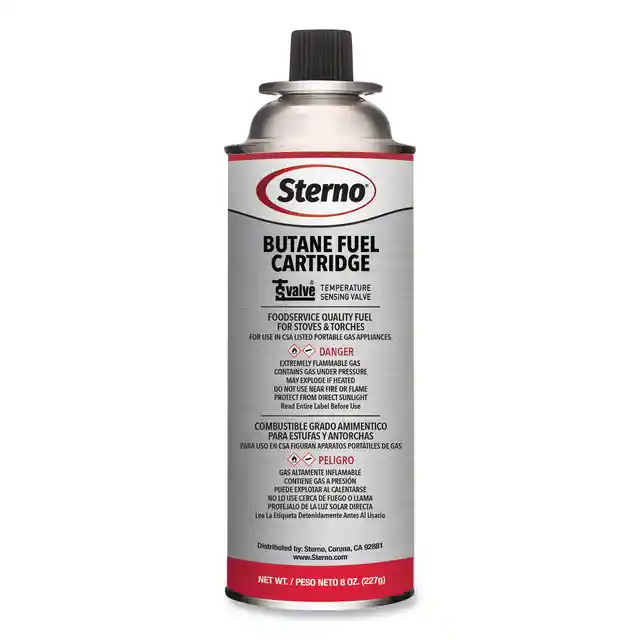 FUEL, Butane, Cartridge, Sterno, 8 oz