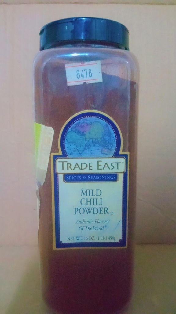 CHILI, Powder, Mild, Trade East, 6-16 oz 