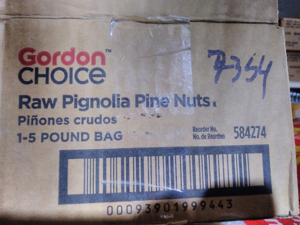PINE NUTS, Raw, Pignolia, Gordon Choice, 5 lb