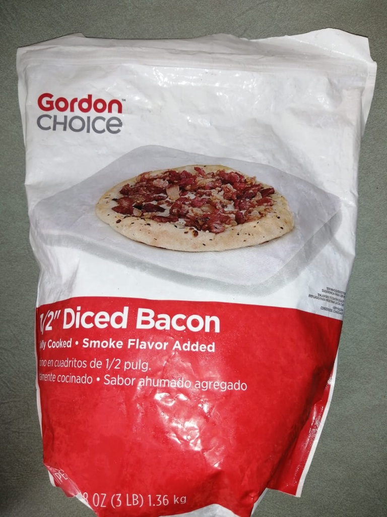 PORK, Bacon, Diced, Gordon Choice, 3 lb