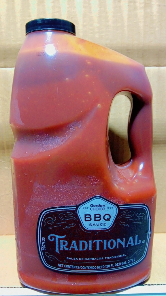 SAUCE, Barbecue, Traditional, Gordon Choice, 4-128 oz