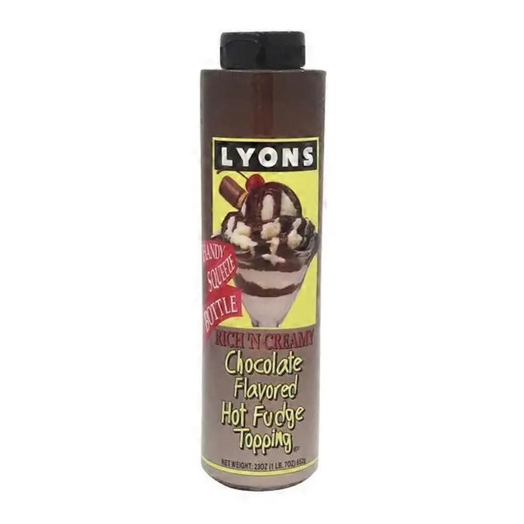 TOPPING, Hot Fudge, Rich's Cream, Lyons, 23 oz 