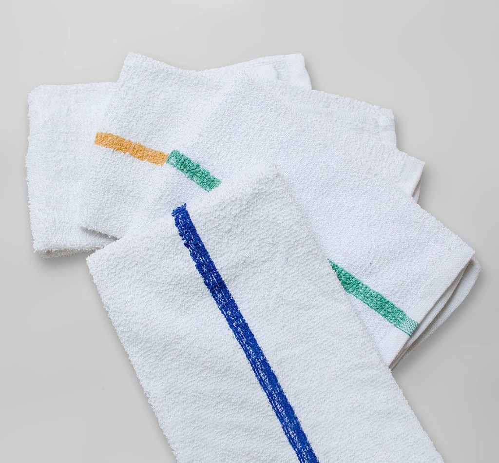 TOWEL, Bar Mops, 17''x20'', Stripe, 12 ct 