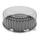 TO GO, Cont., 10", With Lid, W/Black Base, Plastic Clear, 50 ct /-cs