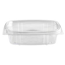 TO GO, Cont., 8 oz, Plastic, Clear, Hinged-Lid, Sello plus, Daniel, 200 ct /-cs
