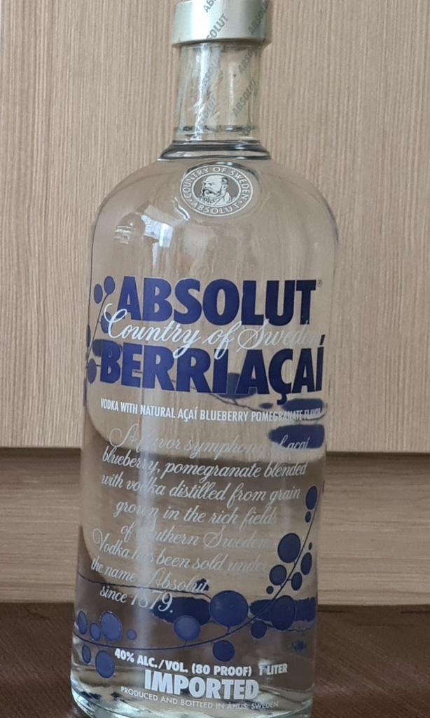 VODKA, Berri açaí, Absolut, 1 L