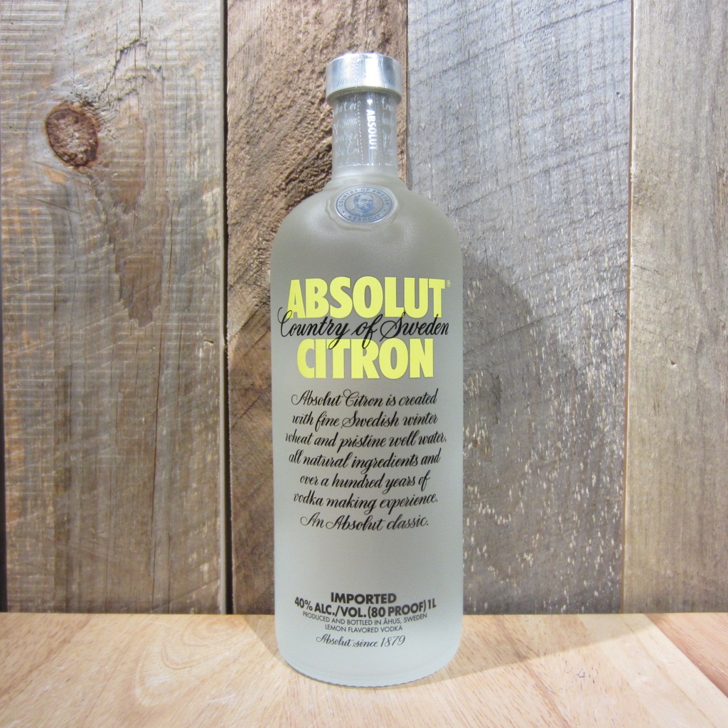 VODKA, Citron, Absolut, 1 L