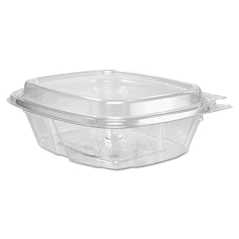 TO GO, Cont., 8 oz, Plastic, Clear, Hinged, 200 ct /-cs