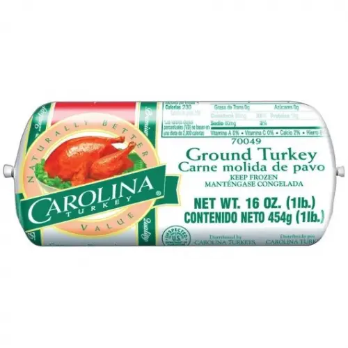 TURKEY, Ground, Frozen, Carolina, lb