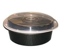 TO GO, Cont., 7", Plastic, With Lid, Microwavable, Tripak, 150 ct /-cs