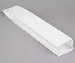BAG, Paper, Bread, #538, Baguette, 4 1/2 X 2 1/2 X 24, Plain,1000 ct /-cs