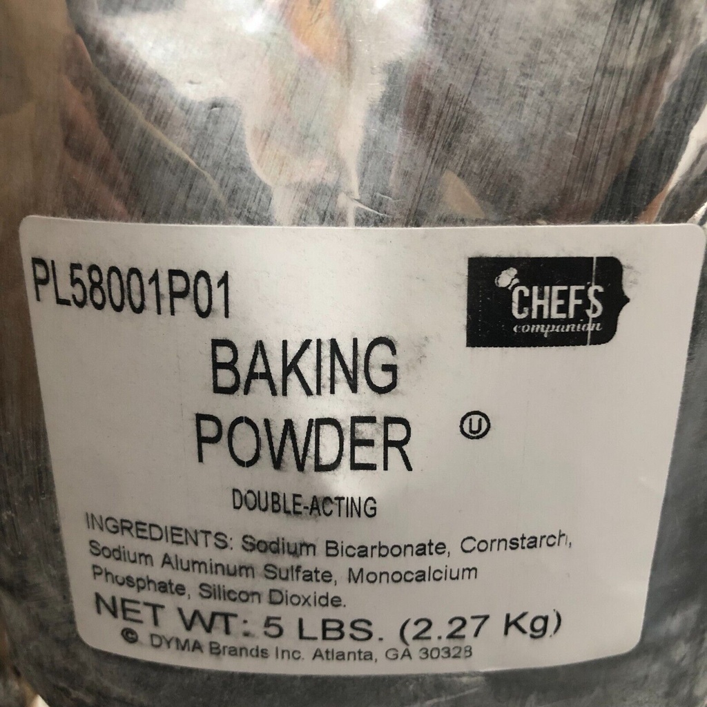 BAKING, Powder, Sodium-Bicarbonate, Pl58001P01, Cheff Companion, 5 lb