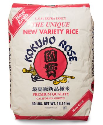 RICE, Sushi, Rose, Supreme, Kokuho, 40 lb