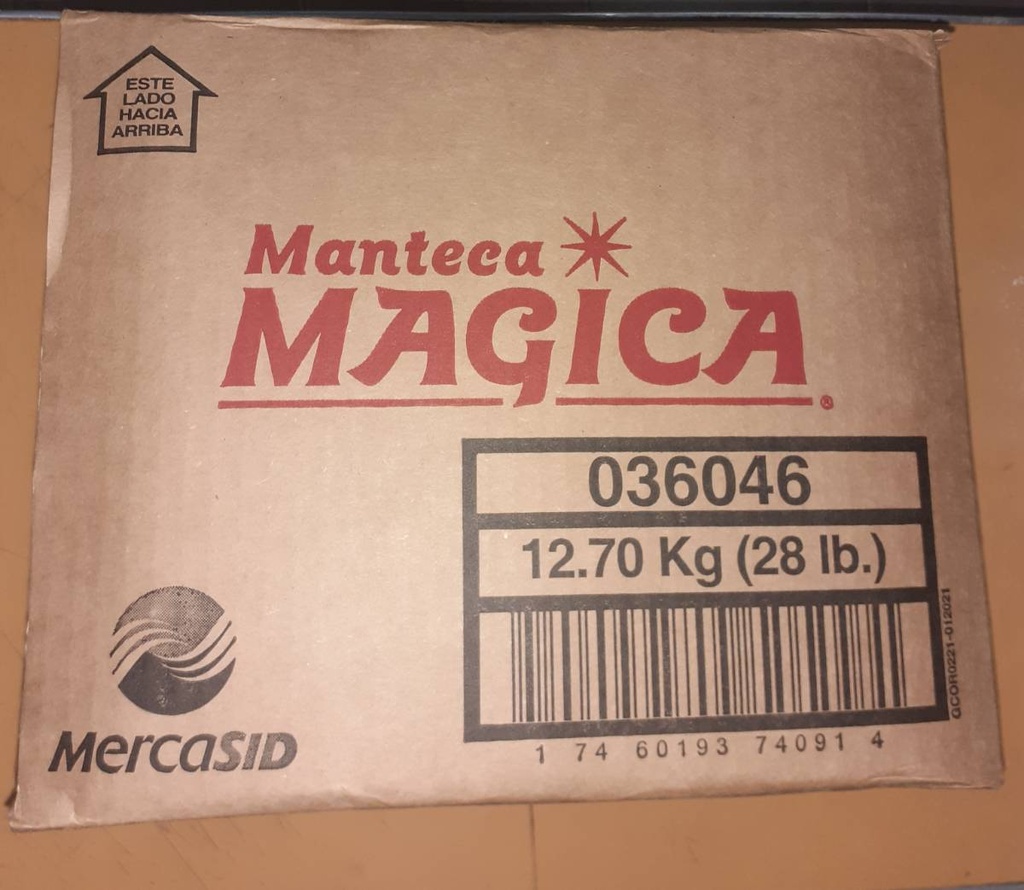 BUTTER, Manteca, Shortening, Magica, 28 lb /-cs