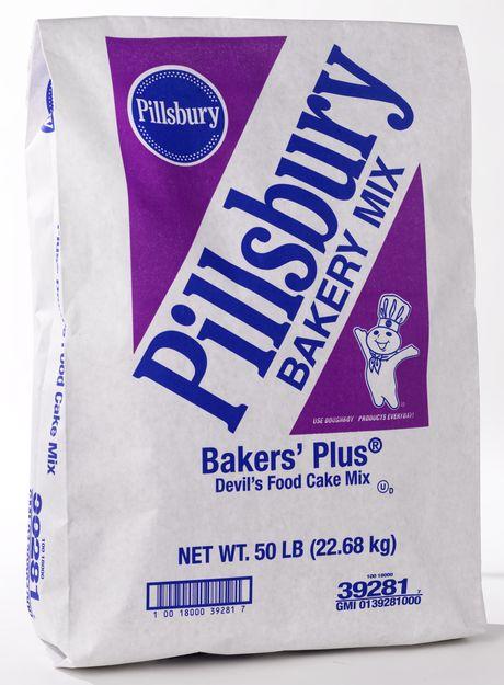 CAKE MIX, Baker's, Plus Devils, Food, Pillsbury, lb