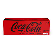 COCA COLA, Zero, Soda, Can, 12-12 oz