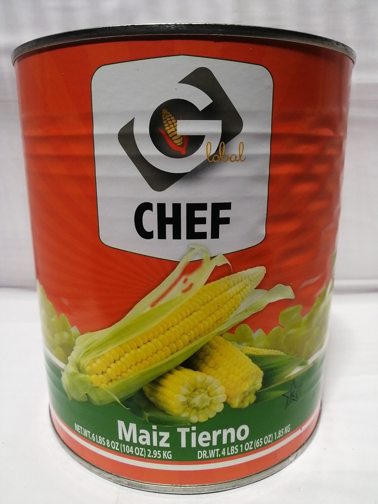 CORN, Whole, Kernel, Global, Chef, 6 lbs