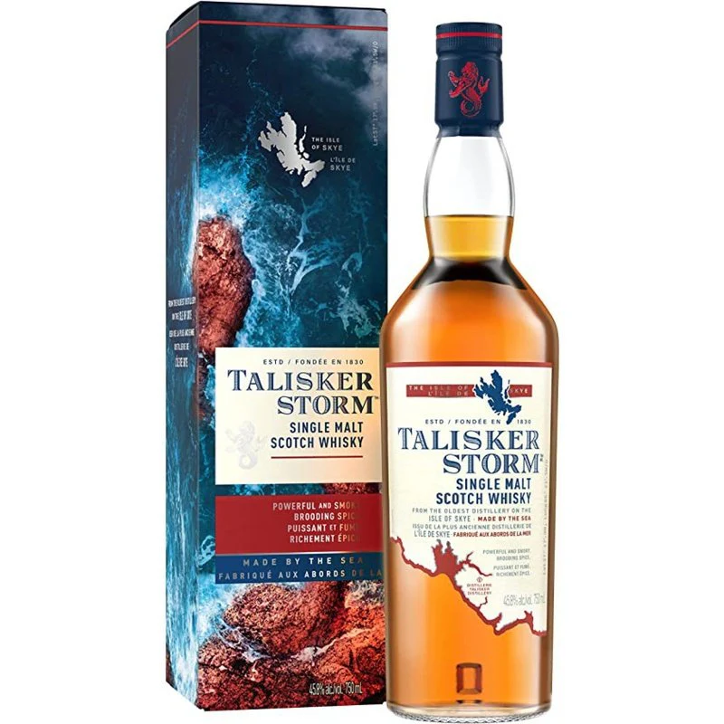 WHISKEY, Storm, Single, Malt, Scotch, Talisker, 750 ml 