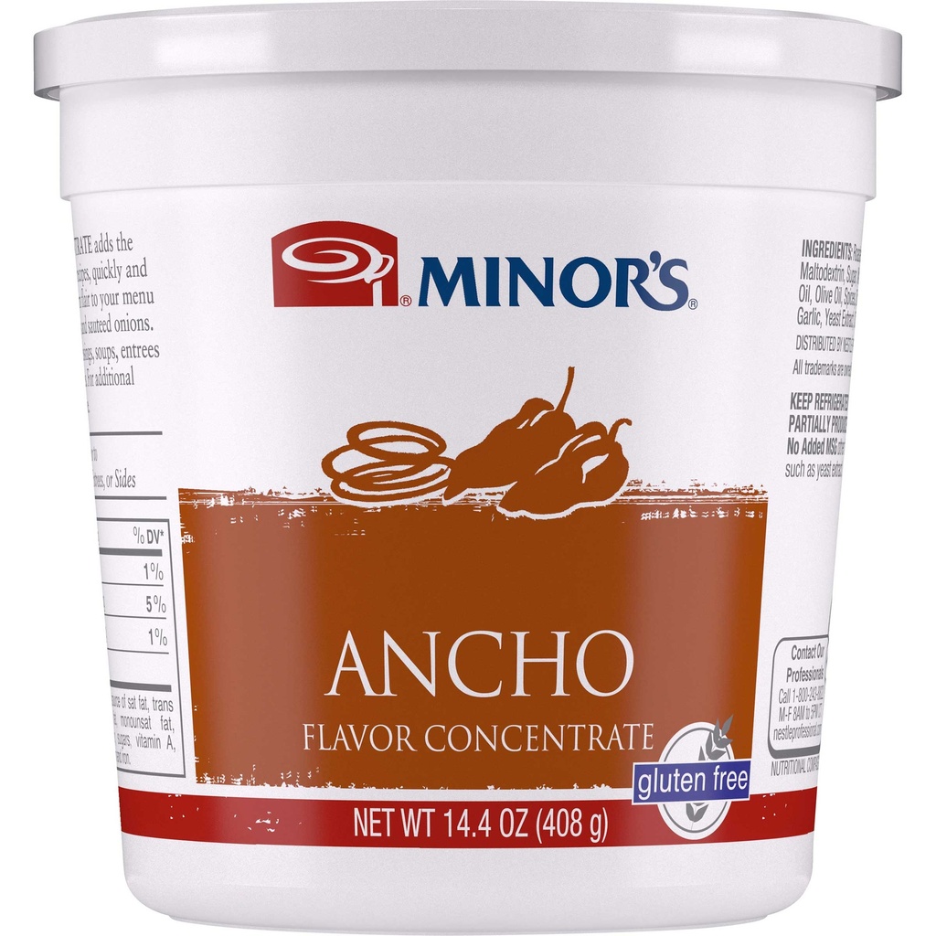 ANCHO, Flavor, Concentrate, Blend, Spice, Minor's, 4-14.4 oz 