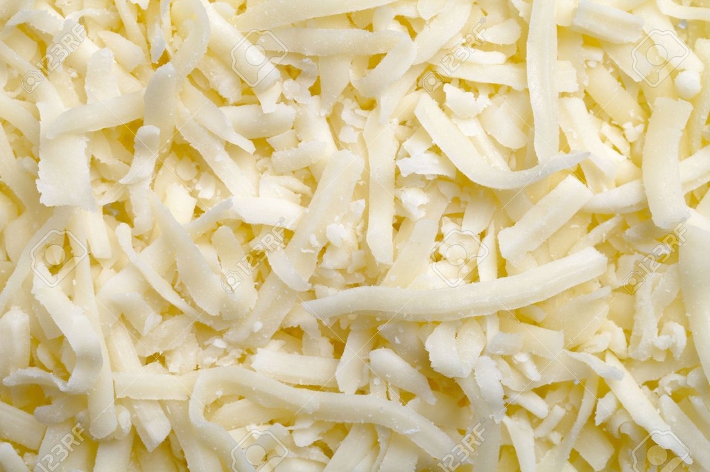 MOZZARELLA, Cheese, Yellow, Shredded, W/M, Cornestone, 4-5 lb 