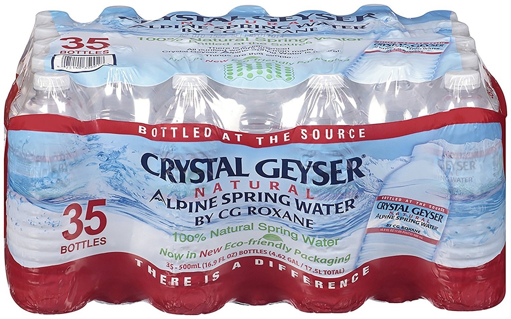 CRYSTAL, Water, Geyser, Plastic, Btl., 35-500 ml