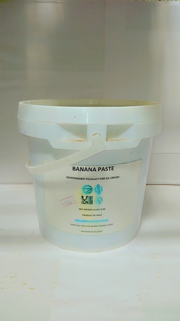 PASTE, Banana, Semi-Finished, 6.6 lb