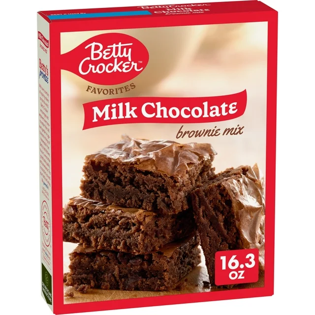 CHOCOLATE, Brownie Mix, Milk, Betty Crocker, 12-16.3 oz