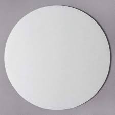 CAKE BOARD, White, Corrugated, Circle, 12", 100 ct /-cs 