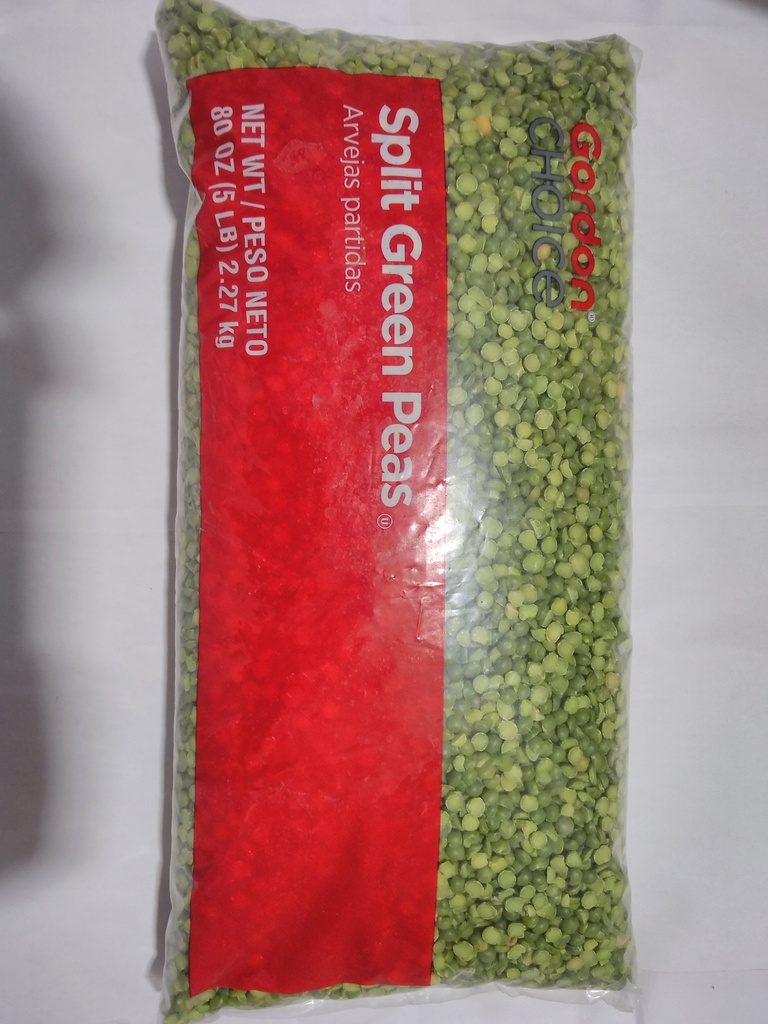 PEAS, Green, Split, Gordon Choice, 6-5 lb 