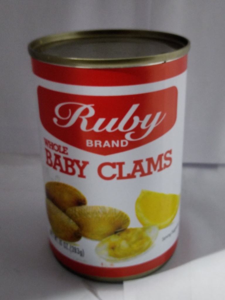 CLAMS, Baby, Whole Vongole, Ruby, 10 oz 
