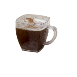 CUP, Squares Clear, 2 OZ Mini Espresso, Mug, Yoshi, 12 ct/pk, 8 pk/ Cs 