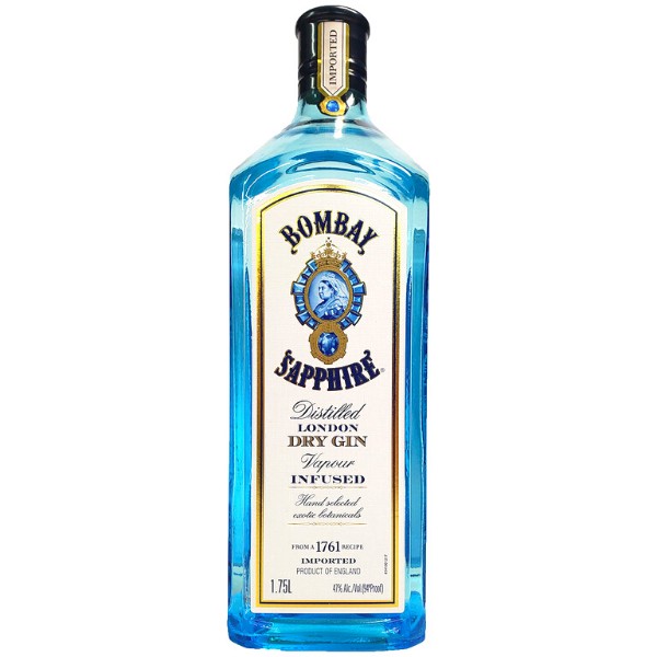 Gin, Dry, Bombay, Saphire, London, 1.75 lt