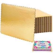 CAKE BOARD, Gol-Dwh, Corrugated, 18 3/4''X13 3/4'', 25 ct /-cs