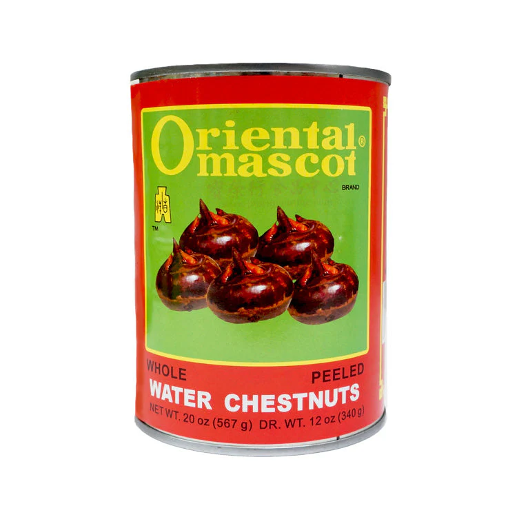 CHESTNUTS, Water, Whole, Peeled, Oriental Mascot, 20 oz
