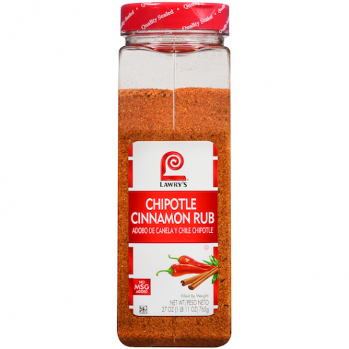 CINNAMON, Powder, Rub, Spice, Chipotle, Lawry's, 27 oz  