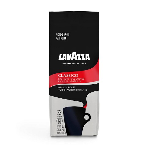 COFFEE, Ground, Medium Roast, Classico, Lavazza, 6-12 oz  