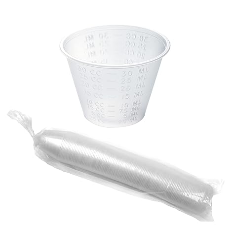 CUP, 1 oz, Plastic, Souffle, Food, #001C, Maxi Plastusa, 20-125 ct 