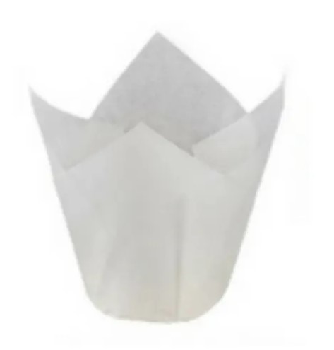 CUP, Baking, Paper, White, Tulip, 2000 ct/-cs