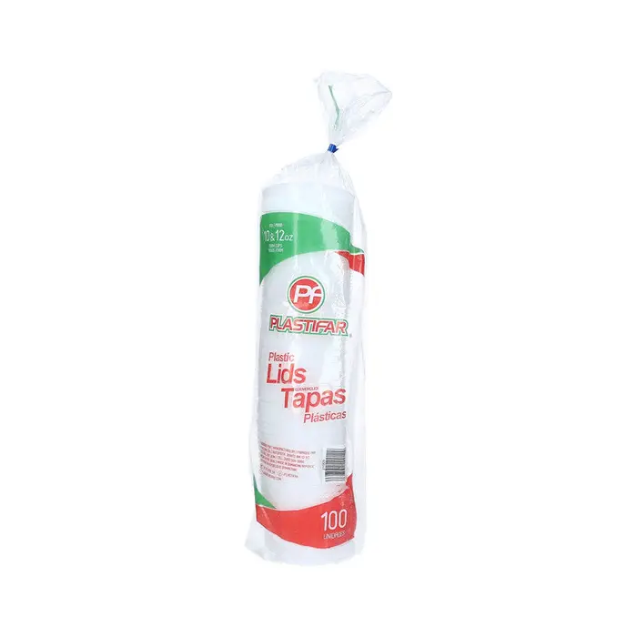 LID, 10/12 oz, Plastic, Tapas, Plastifar, 10-100 ct 