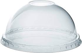[9222-US/LC] LID, 12 oz, Plastic, Clear, Dome, With w/Hole, #292340 Victoria Bay/hyplast 10-100 ct