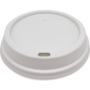 [9556-US] LID, 16 oz, Plastic, White, Dome, With Sip Hole 16HG, Victoria Bay, 10-100 ct