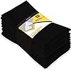 [9408-US] NAPKIN SPUN, Polyester, Black, 20''x20'' /-cs