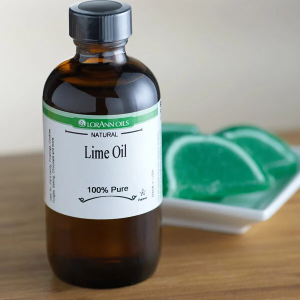 [7434-US] OIL, Lime, Flavor, Lorann, 16 oz 