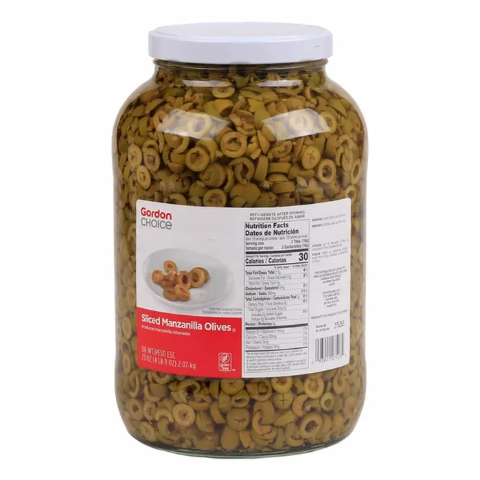 [5121-US] OLIVES, Sliced, Manzanilla, Gordon Choice, 4-73 oz 