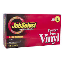 [9925-LC] GLOVES, Vinyl, Job Select / Boardwalk 10-100 ct 