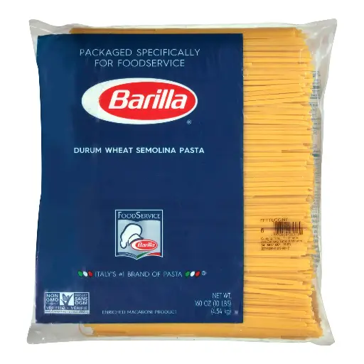 [6160-US] PASTA, Fettuccine, #6, Durum Wheat, Semolina, Barilla, 10 lb